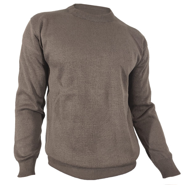tostado portada Sweater Cuello Redondo - Image 1